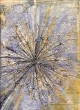 Stitched allium by Amanda Hislop, Textiles, paper, fabric and stitch