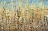 Summer meadow in detail by Amanda Hislop, Textiles, paper, fabric and stitch